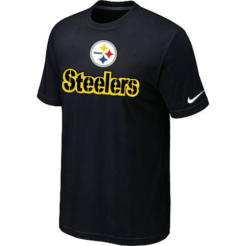  Nike Pittsburgh Steelers Authentic Logo TShirt Black 90 