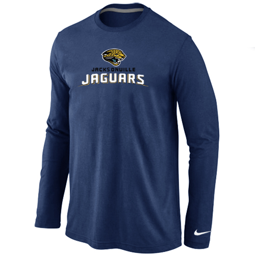 Nike Jacksonville Jaguars Authentic Logo Long Sleeve T-Shirt D.Blue
