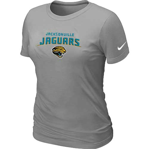  Jacksonville Jaguars Womens Heart& Soul L- Grey TShirt 26 
