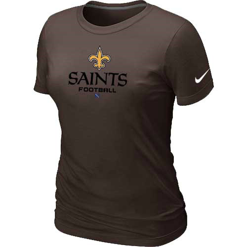 New Orleans Saints Brown Womens Critical Victory TShirt 71