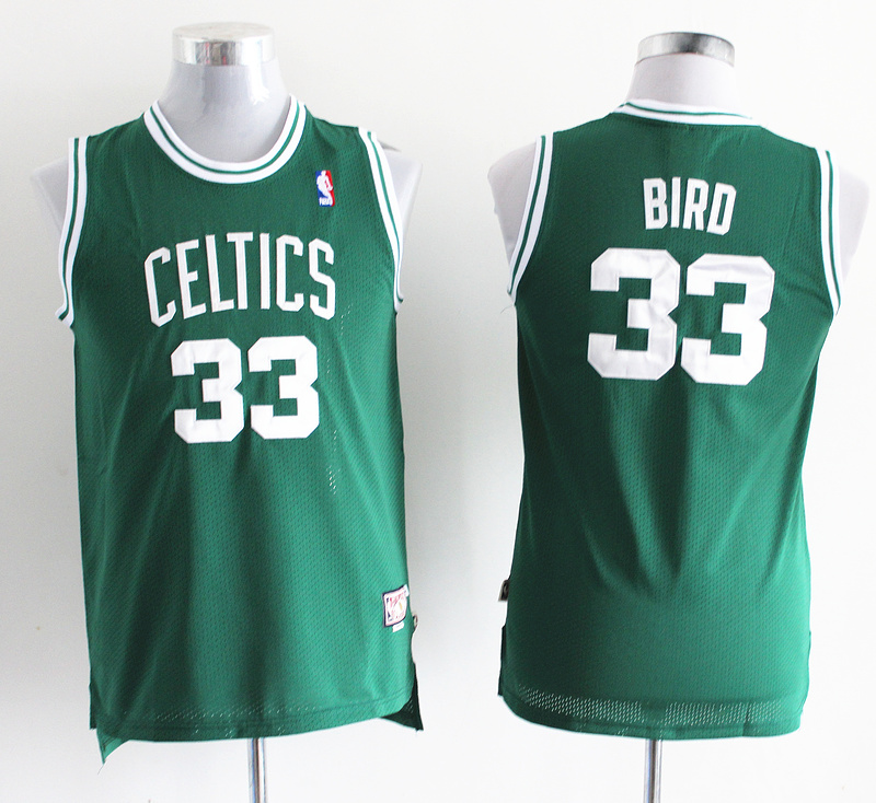 Youth NBA Boston Celtics 33# Larry Bird Green(revolution 30 swingman)