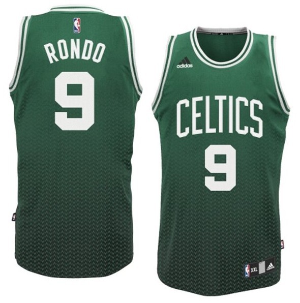 NBA Boston Celtics #9 Rondo Drift Fashion Green Jersey