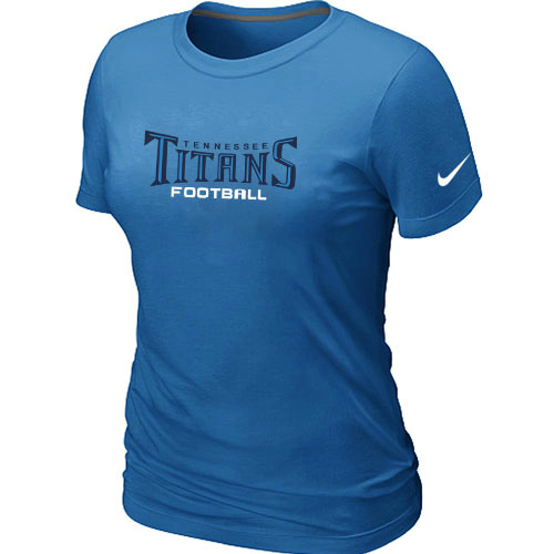  Nike Tennessee Titans Sideline Legend Authentic Font Womens TShirtC L- Blue 4 