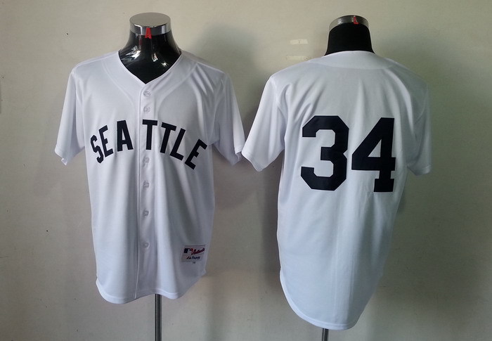 MLB Seattle Mariners #34 Felix Hernandez jersey White