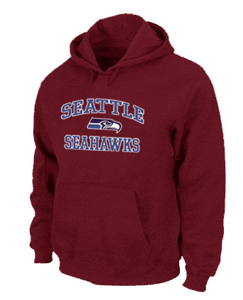 Seattle Seahawks Heart & Soul Pullover Hoodie Black RED