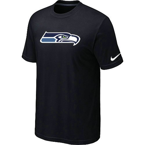  Nike Seattle Seahawks Sideline Legend Authentic Logo TShirt Black 95 