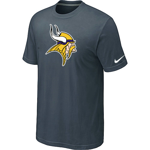  Minnesota Vikings Sideline Legend Authentic Logo TShirt Grey 94 