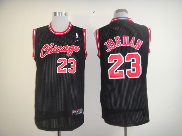 Nike Chicago Bulls #23 Jordan Black Jersey