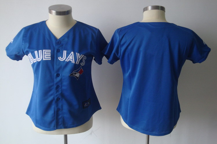 MLB Toronto Blue Jays Blank Women Blue Jersey