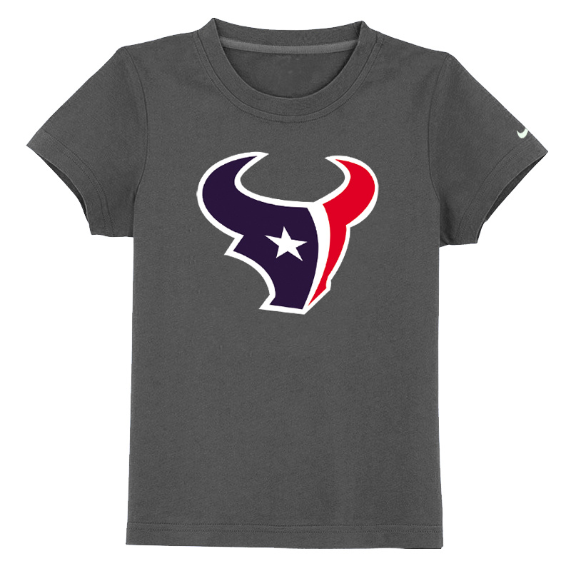 Houston Texans Sideline Legend Authentic Logo Youth T Shirt D-Grey