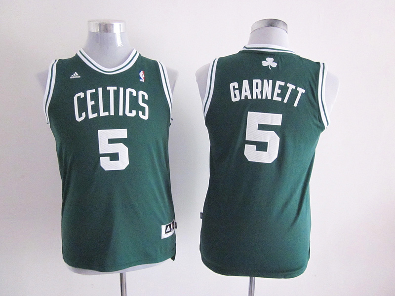 youth nba boston celtics #5 garnett green