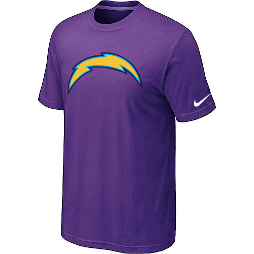  Nike San Diego Chargers Sideline Legend Authentic Logo TShirt Purple 95 