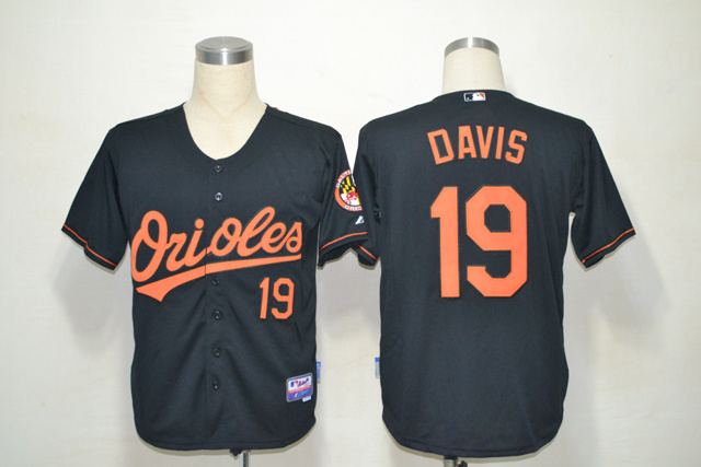 MLB jerseys Baltimore Orioles 19# Davis Black Jersey