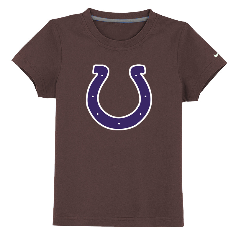Indianapolis Colts Sideline Legend Authentic Logo Youth T Shirt Brown