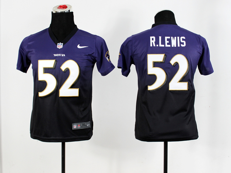 Nike Baltimore Ravens #52 Youth Purple Drift Fashion II Jersey