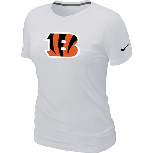  Cincinnati Bengals White Womens Logo TShirt 76 