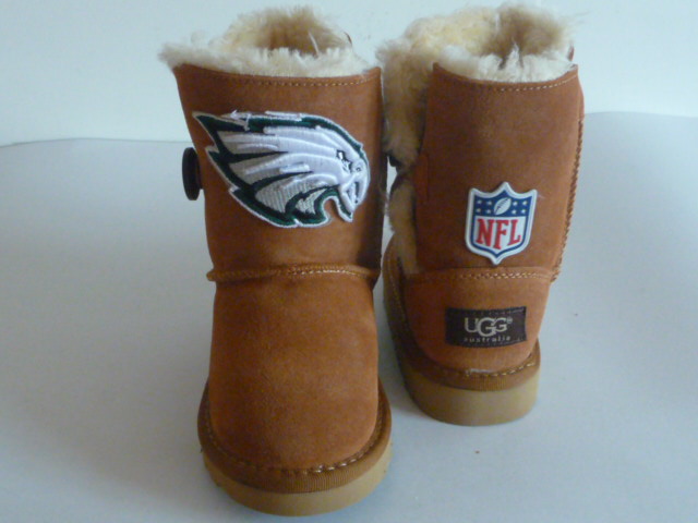 NFL Philadelphia Eagles Cuce Shoes Kids Fanatic Boots Tan