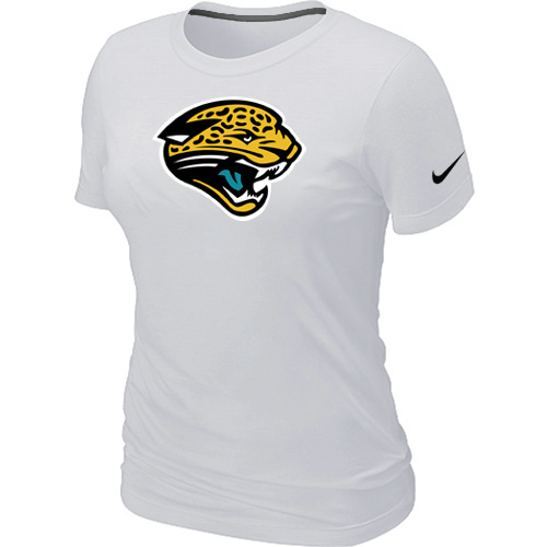  Jacksonville Jaguars White Womens Logo TShirt 49 