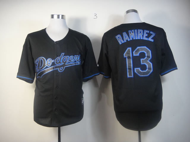 MLB Los Angeles Dodgers #13 Ramirez Jersey Black