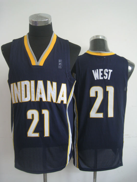 Indiana Pacers #21 David West Jersey blue