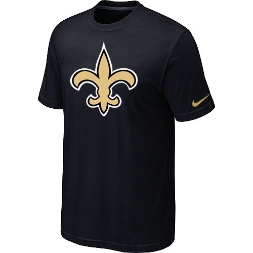 New Orleans Saints Sideline Legend Authentic Logo TShirt Black 1