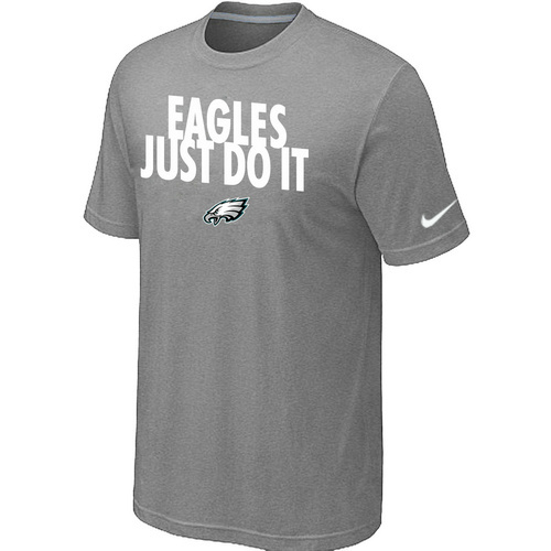 NFL Philadelphia Eagles Just Do It L- Grey TShirt 10 