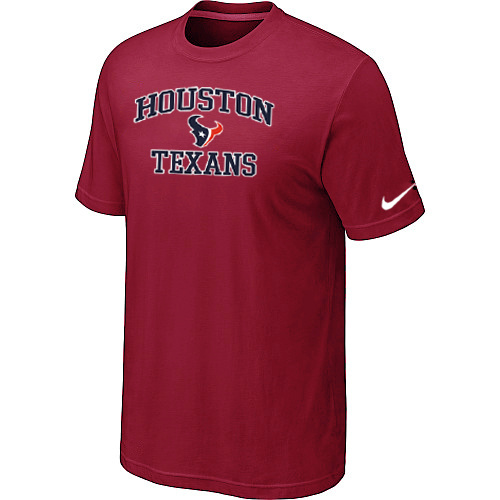  Houston Texans Heart& Soul Red TShirt 79 