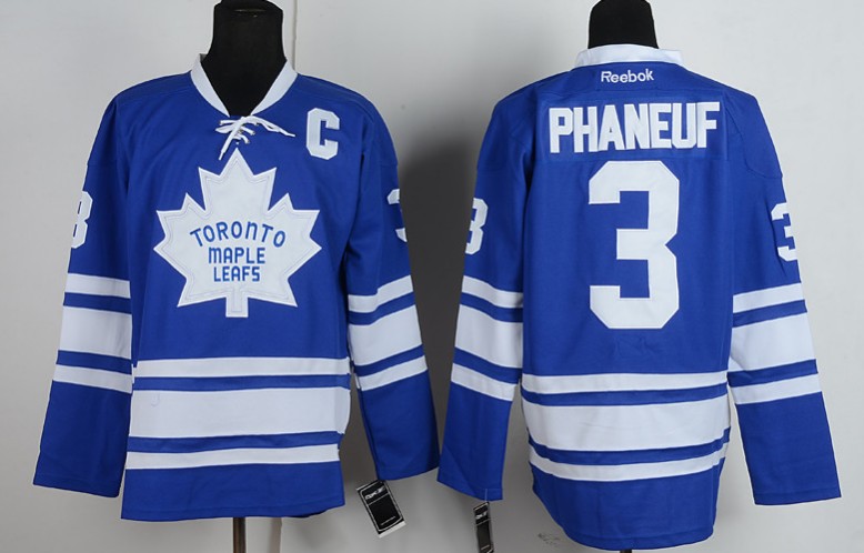 Reebook Toronto Maple Leafs #3 Phaneuf Blue color Jersey