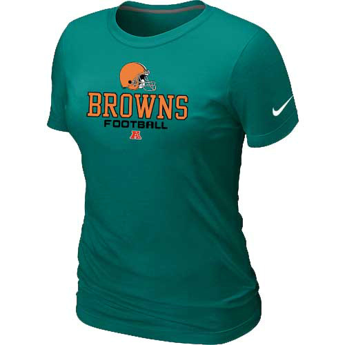  Cleveland Browns L- Green Womens Critical Victory TShirt 42 