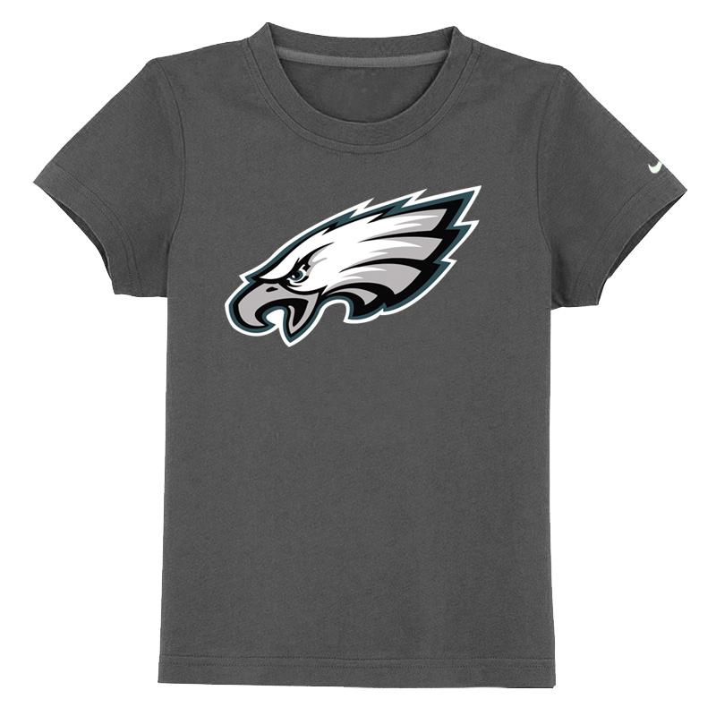 Philadelphia Eagles Authentic Logo Youth T Shirt D-grey