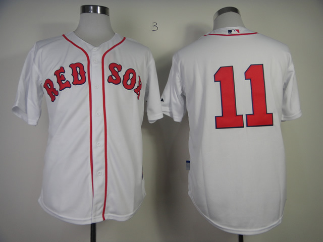 MLB Boston Red Sox #11 Clay Buchholz White Jersey