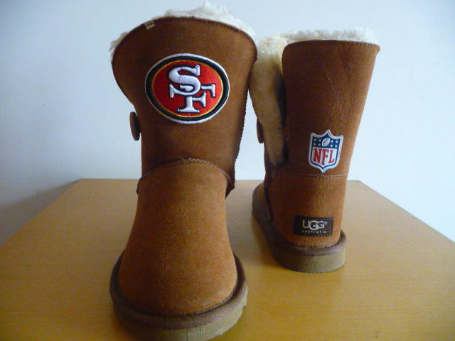 NFL San Francisco 49ers Cuce Shoes Ladies Fanatic Boots Tan