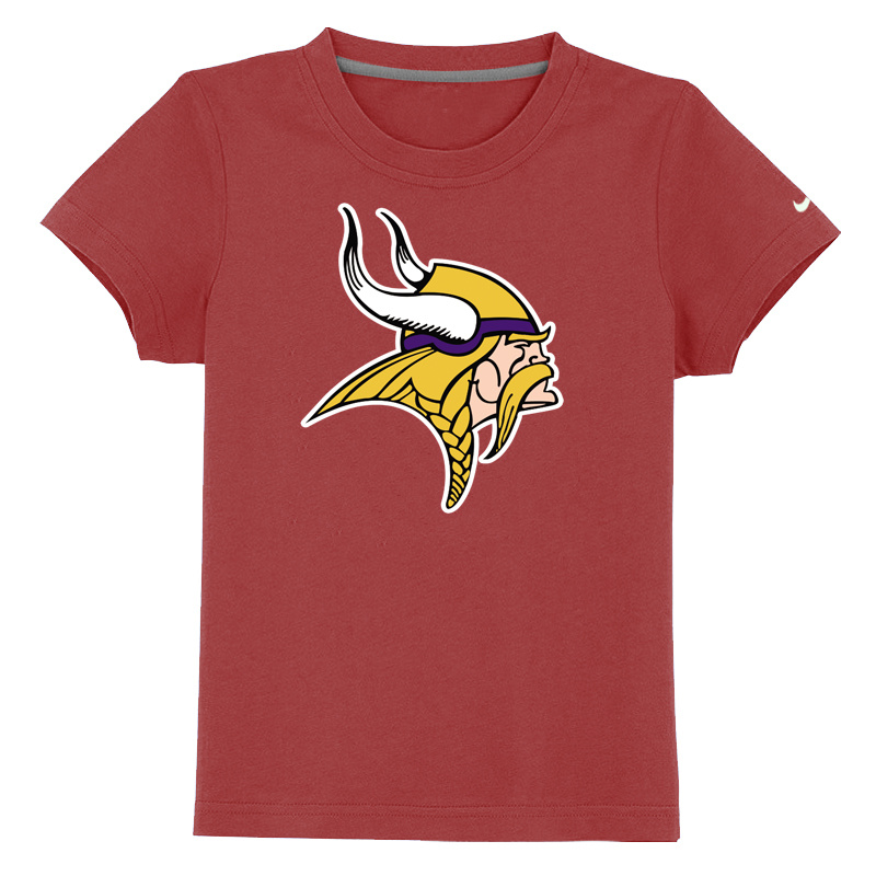Minnesota Vikings Sideline Legend Authentic Logo Youth T Shirt Red