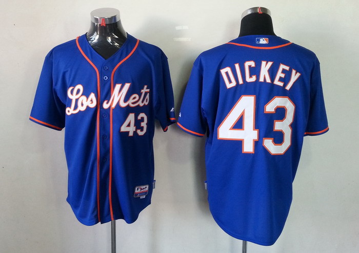 MLB New York Mets #43 Dickey Blue Jersey
