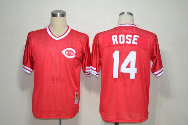 MLB Jerseys Cincinnati Reds #14 ROSE Red M&N