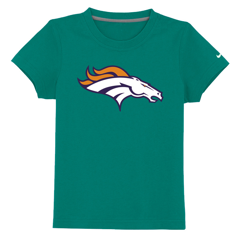 Denver Broncos Sideline Legend Authentic Logo Youth T Shirt Green