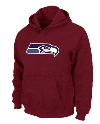 Seattle Seahawks Logo Pullover Hoodie RED