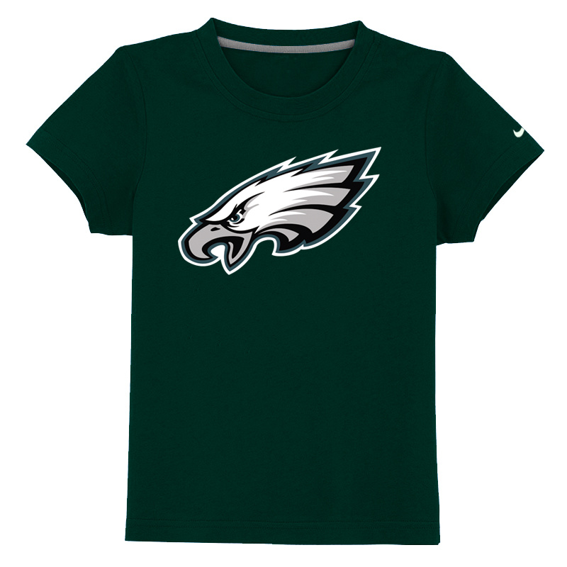Philadelphia Eagles Authentic Logo Youth T Shirt D-Green