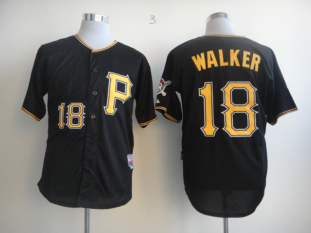 MLB Pittsburgh Pirates #18 Walker Jersey - Black