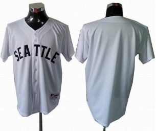 Seattle Mariners white blank 1909 Turn Back The Clock Jersey