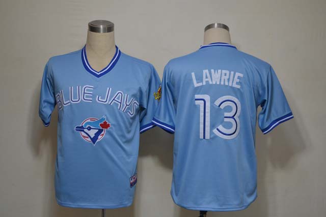 MLB Toronto Blue Jays #13 Lawrie Throwback Jersey - Blue