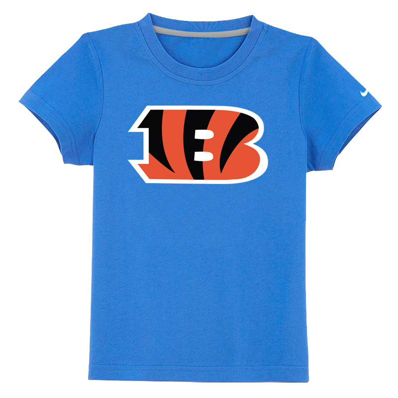 Cincinnati Bengals Sideline Legend Authentic Logo Youth T-Shirt light blue