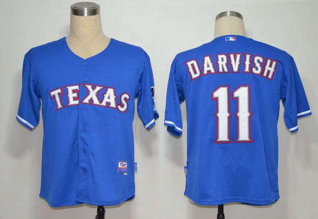 MLB Jerseys Texas Rangers 11 Darvish Blue