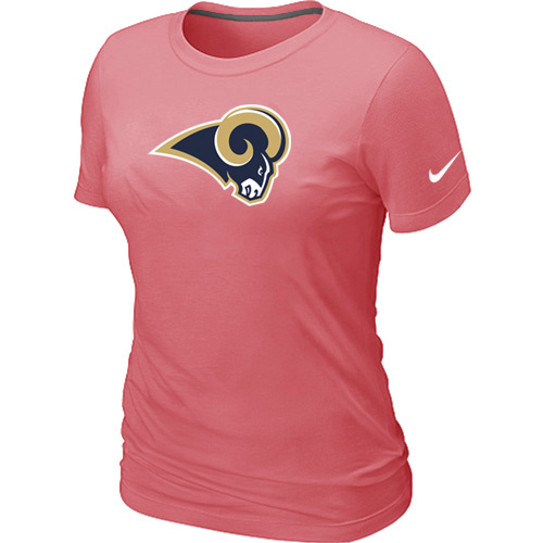  St- Louis Rams Pink Womens Logo TShirt 4 