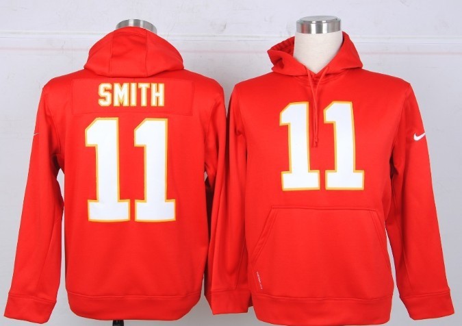 Nike Kansas City Chiefs #11 Smith Red Hoodie Sweater