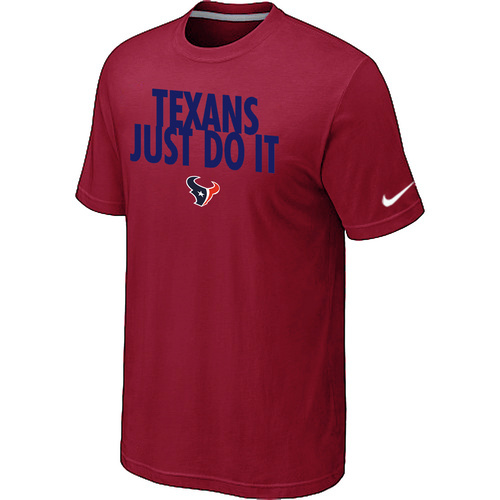 NFL Houston Texans Just Do It Red TShirt 8 