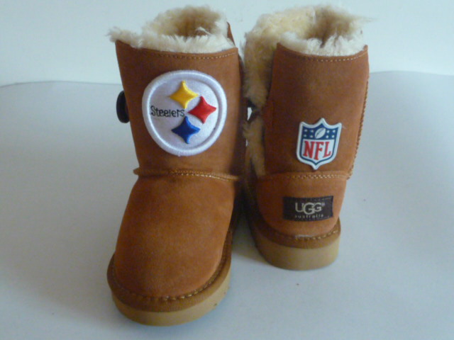 NFL Pittsburgh Steelers Cuce Shoes Kids Fanatic Boots Tan