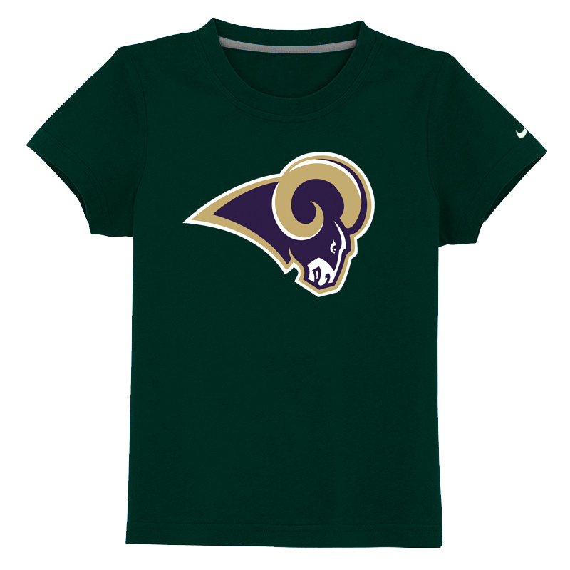St-Louis Rams Sideline Legend Authentic Logo Youth T Shirt D-Green