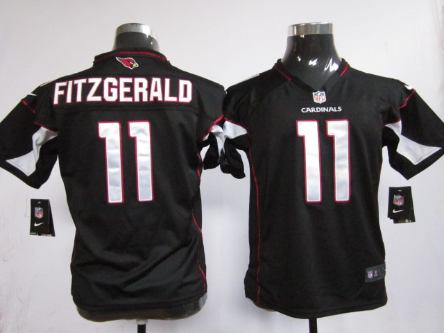 Arizona Cardinals Larry Fitzgerald Youth #11 Black Jersey