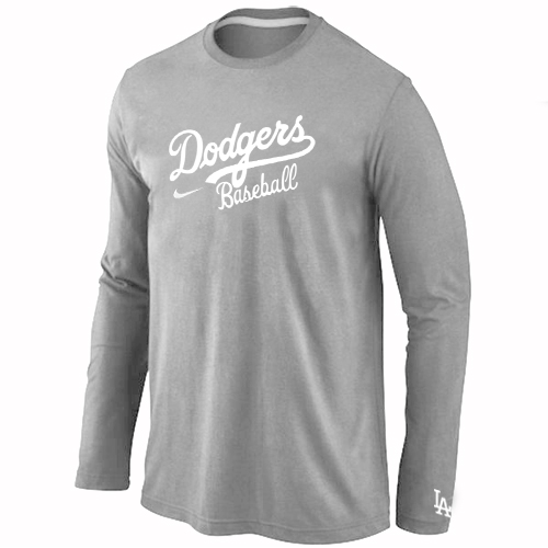 Nike Los Angeles Dodgers Long Sleeve T-Shirt Grey